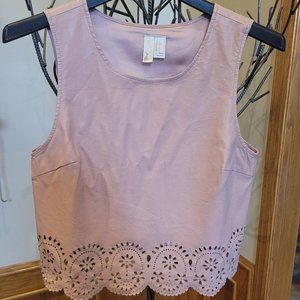 Faux Leather Tank - Size Small